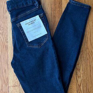 Good American Good Waist Skinny  Jeans – Dark Indigo – Size 0-4